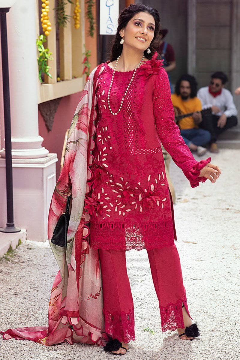 Mushq Lawn Chikankari Embroidered Suit
