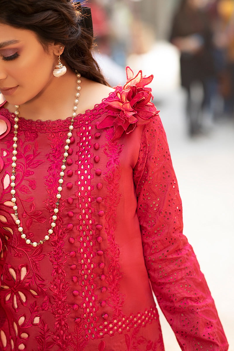 Mushq Lawn Chikankari Embroidered Suit