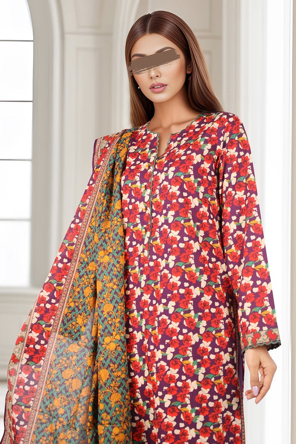 Unstitched Printed Cambric 3 Piece