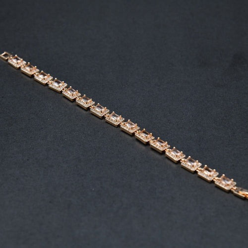 Enchanted Silver Embrace White Stone Bracelet