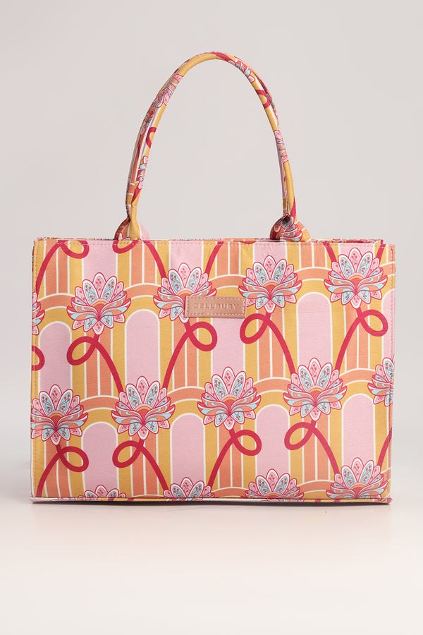 Zellbury Floral Print Tote Bag – Multi-Color Everyday Carryall