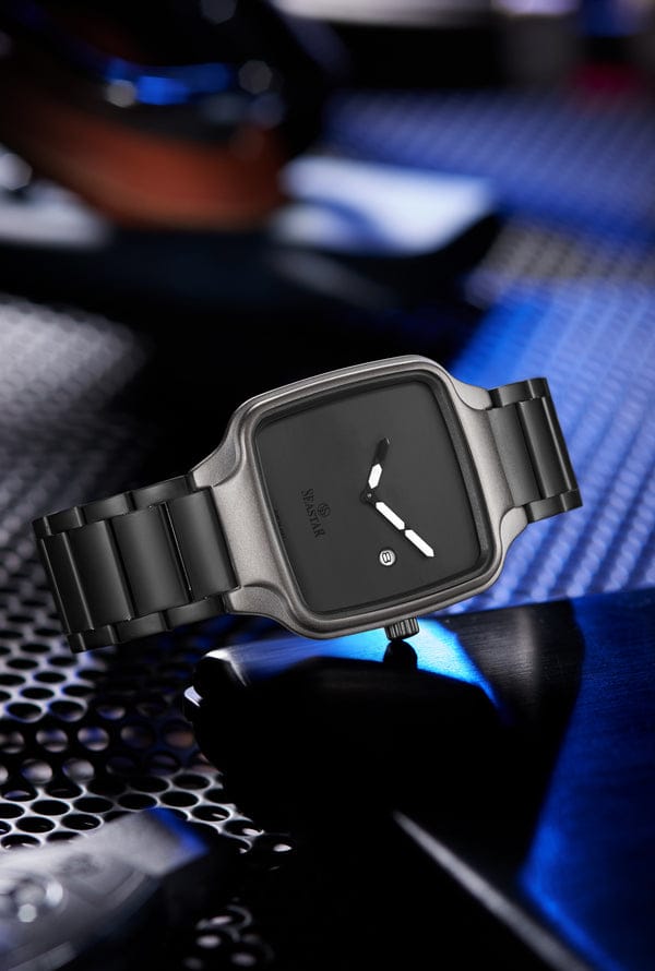 Sea Star SS-2523M Original Watch – Square Dial, Stainless Steel Strap, Japan Quartz, Water-Resistant