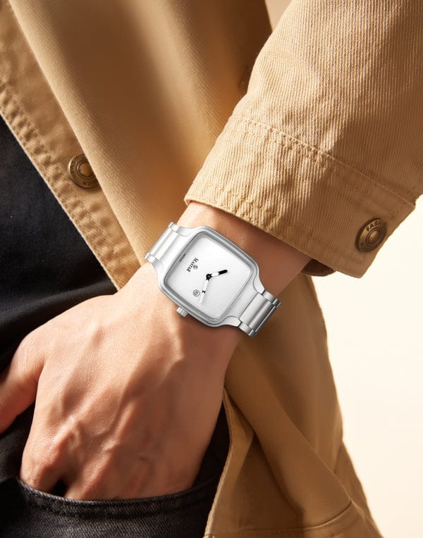 Sea Star SS-2523M Original Watch – Square Dial, Stainless Steel Strap, Japan Quartz, Water-Resistant