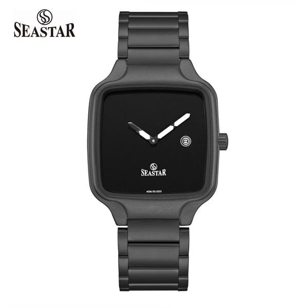 Sea Star SS-2523M Original Watch – Square Dial, Stainless Steel Strap, Japan Quartz, Water-Resistant