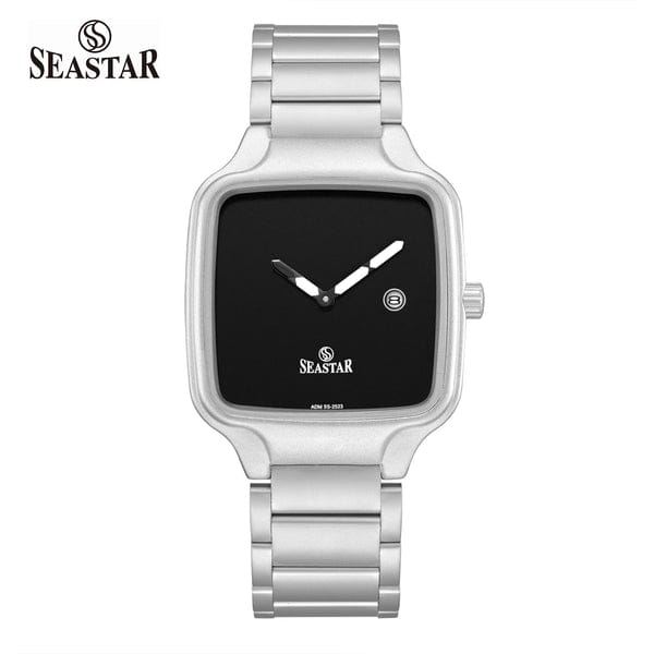 Sea Star SS-2523M Original Watch – Square Dial, Stainless Steel Strap, Japan Quartz, Water-Resistant