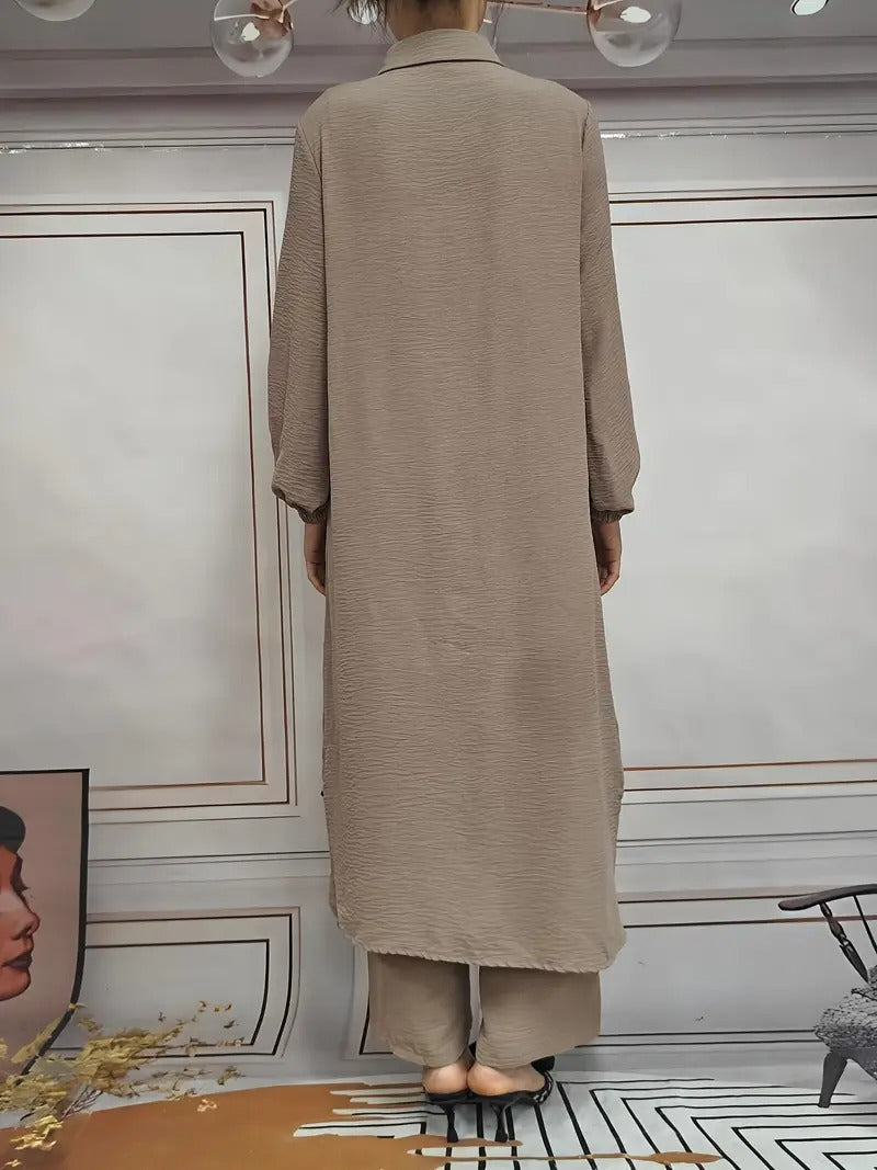 Muslin Women's Arabic Style Two-Piece Set